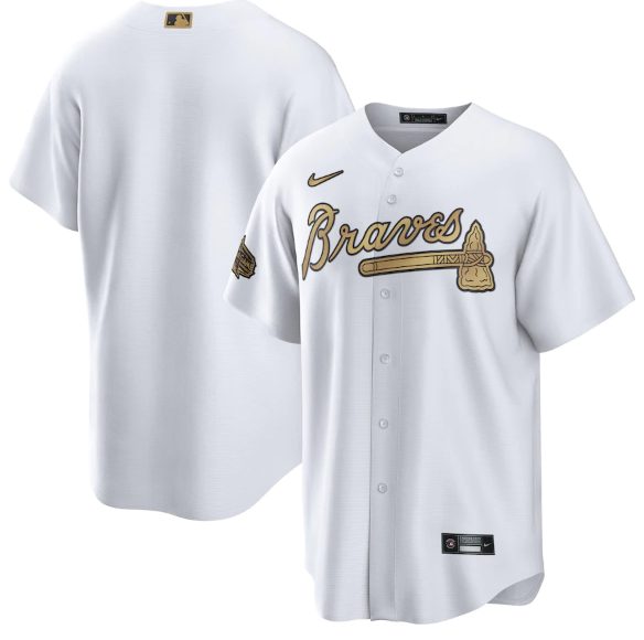 Men's Atlanta Braves Blank 2022 All-Star Cool Base White Stitched Baseball Jersey Men's Atlanta Braves Blank 2022 All-Star Cool Base White Stitched Baseball Jersey